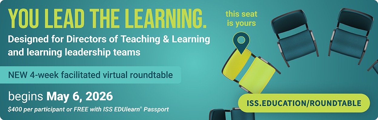 Designed for Directors of Teaching & Learning and learning leadership teams. Begins May 6, 2026.